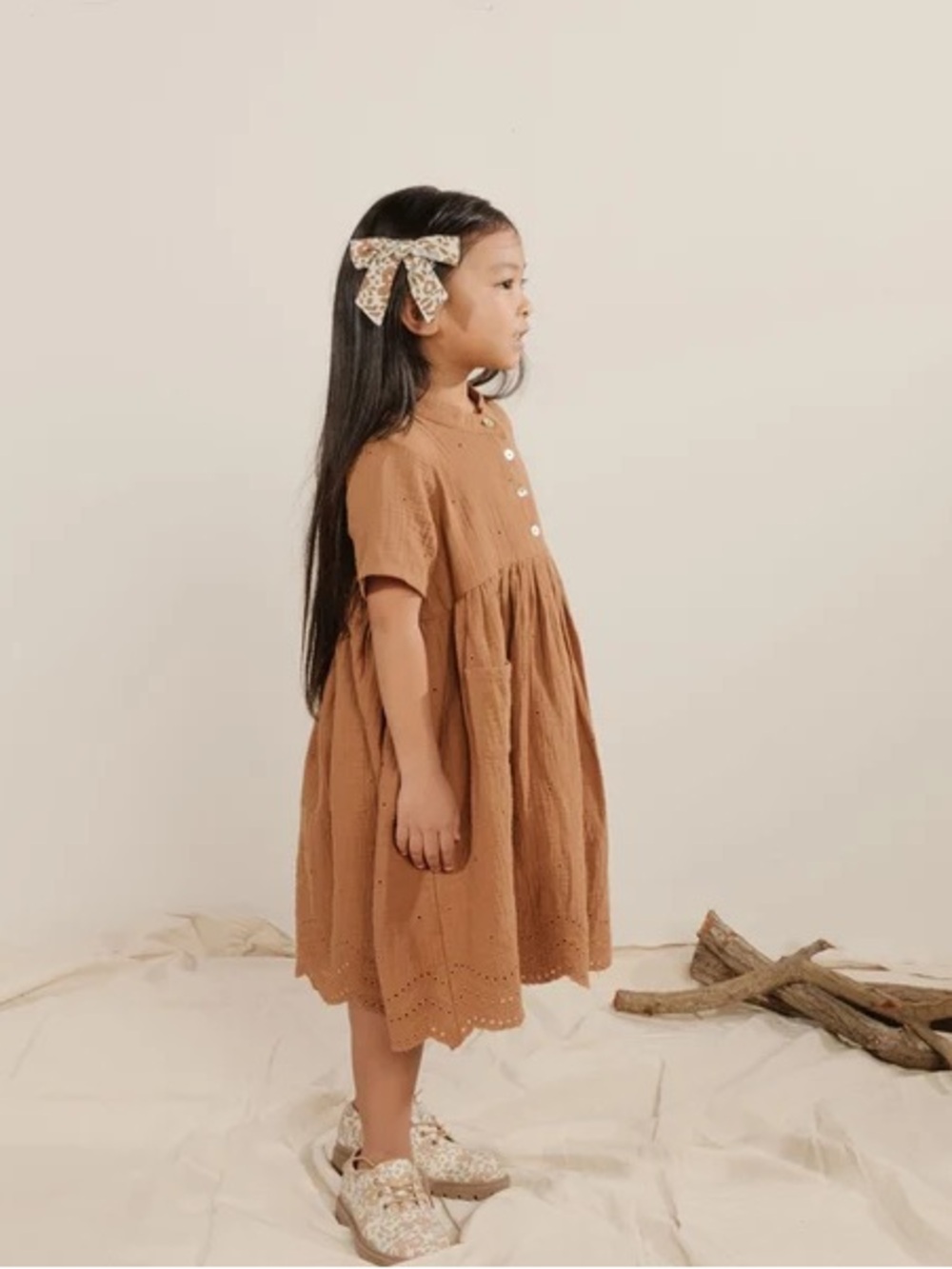 Rylee + Cru Esme Dress - Rust